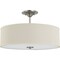 Progress Lighting Inspire Collection Brushed Nickel Three-Light 18" Semi-Flush Mount P350168-009 - alternate 1